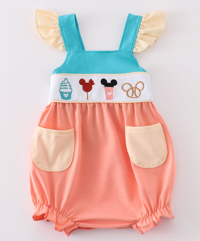 CHARACTER EMBROIDERY GIRL BUBBLE