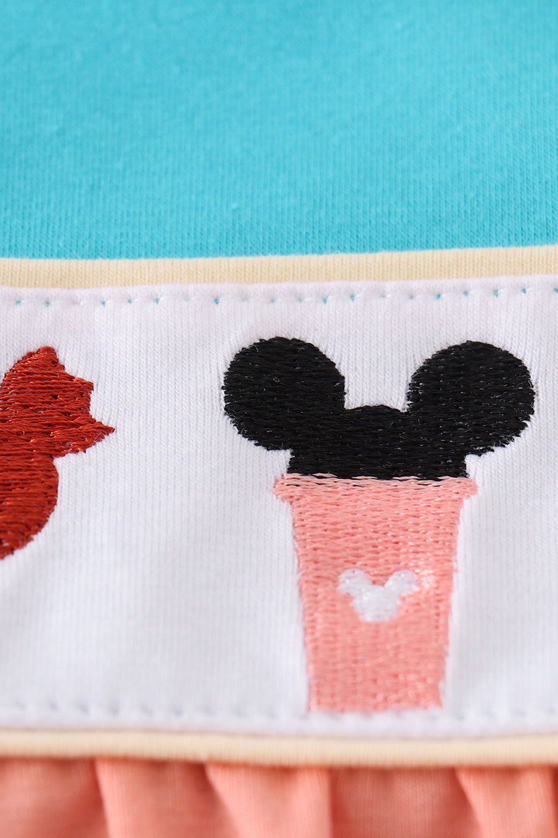CHARACTER EMBROIDERY GIRL BUBBLE