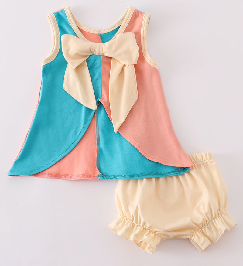 CHARACTER EMBROIDERY GIRL BLOOMER SET