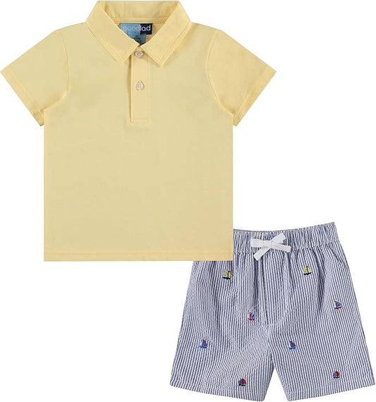 Good Lad Toddler Boys Embroidered Short Sets: