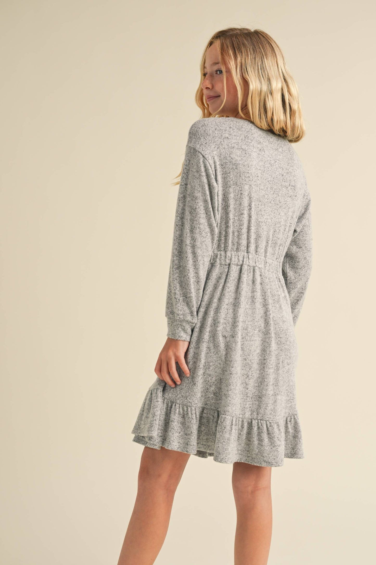 TWEEN GIRLS HACCI LONG SLEEVE DRESS