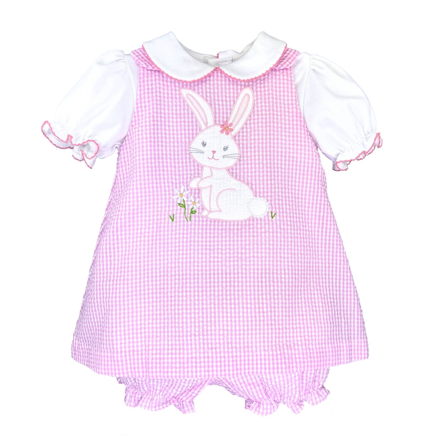 Dress with Bunny Applique: 3 Month
