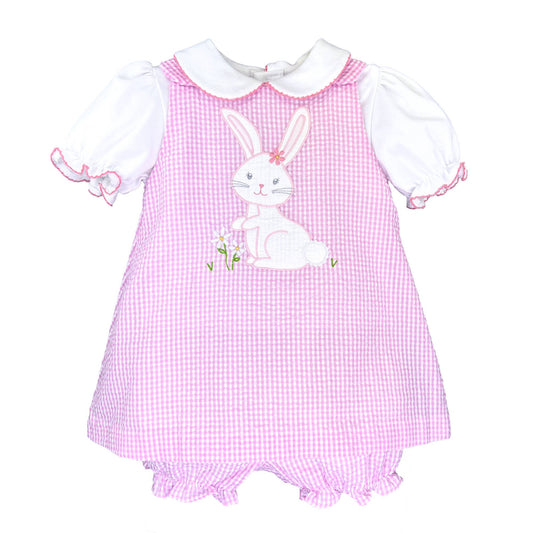 Dress with Bunny Applique: 3 Month