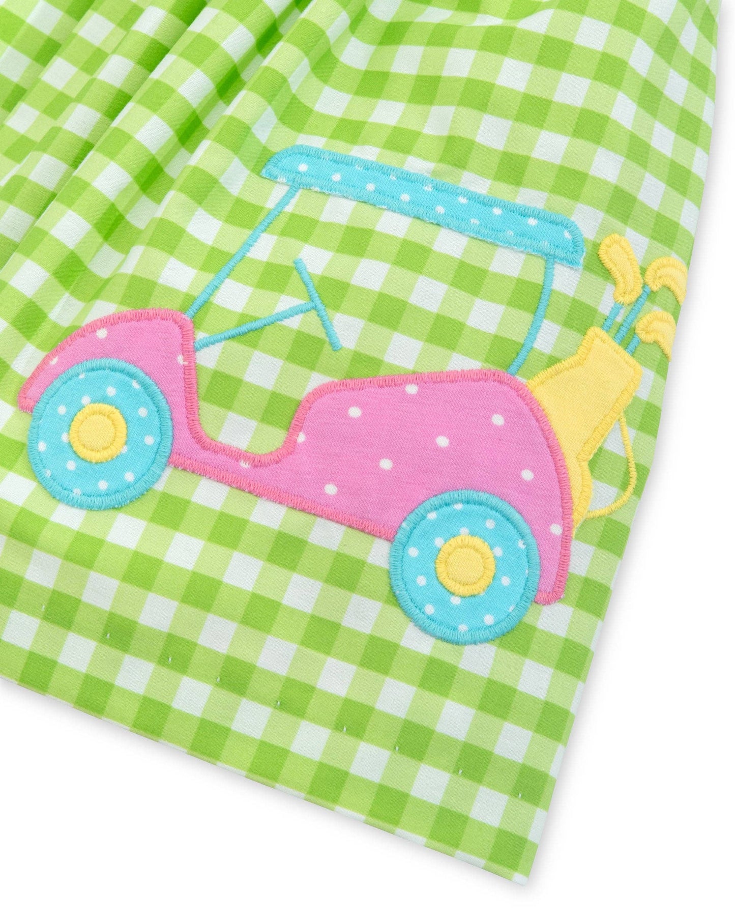 Fore! Girls Golf Tie Shoulder Top & Knit Shorts Set: