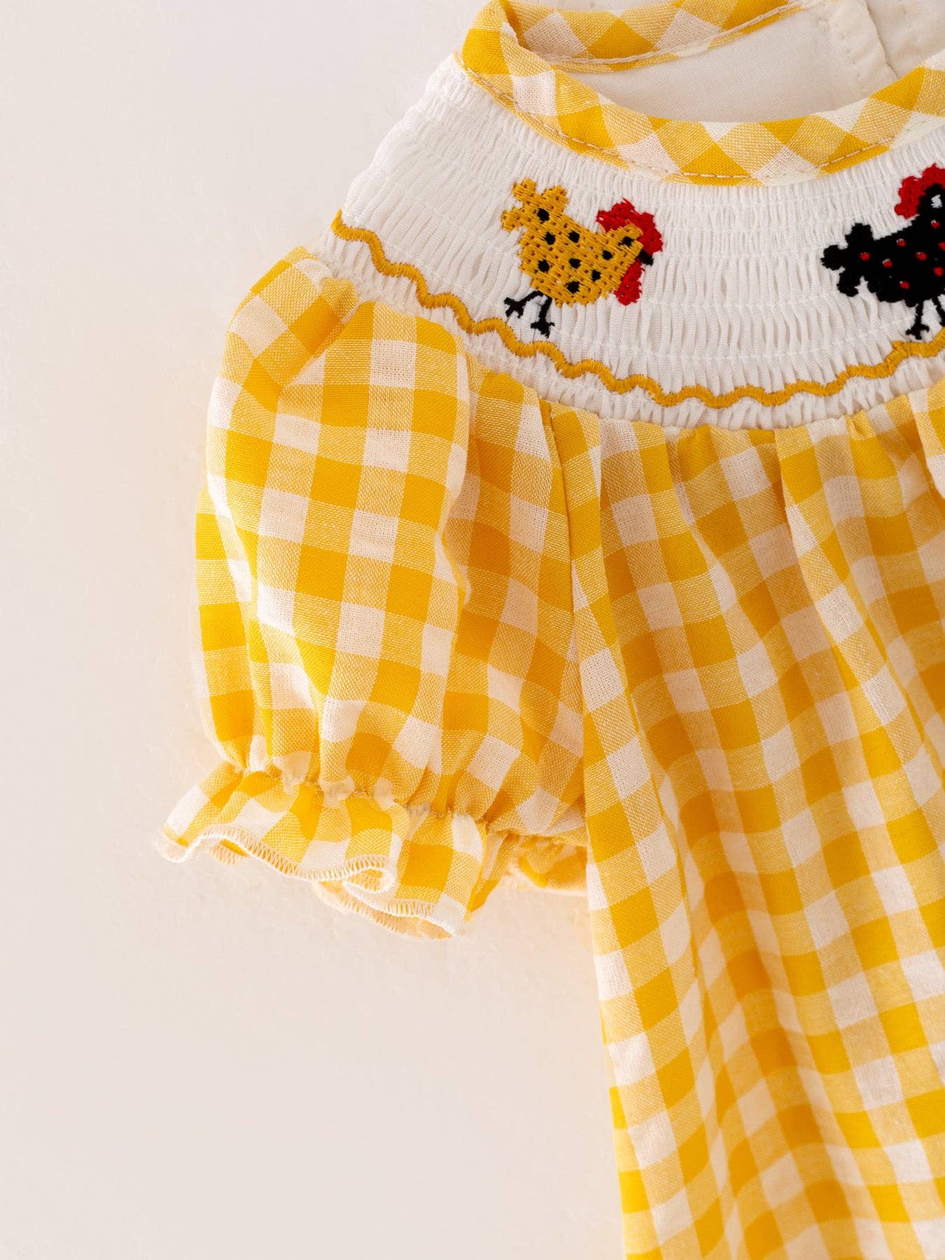 Farm Chick Smocking Embroidered Girls Dress Outfit