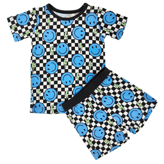 Cool Smiley Bamboo Shorts Set: