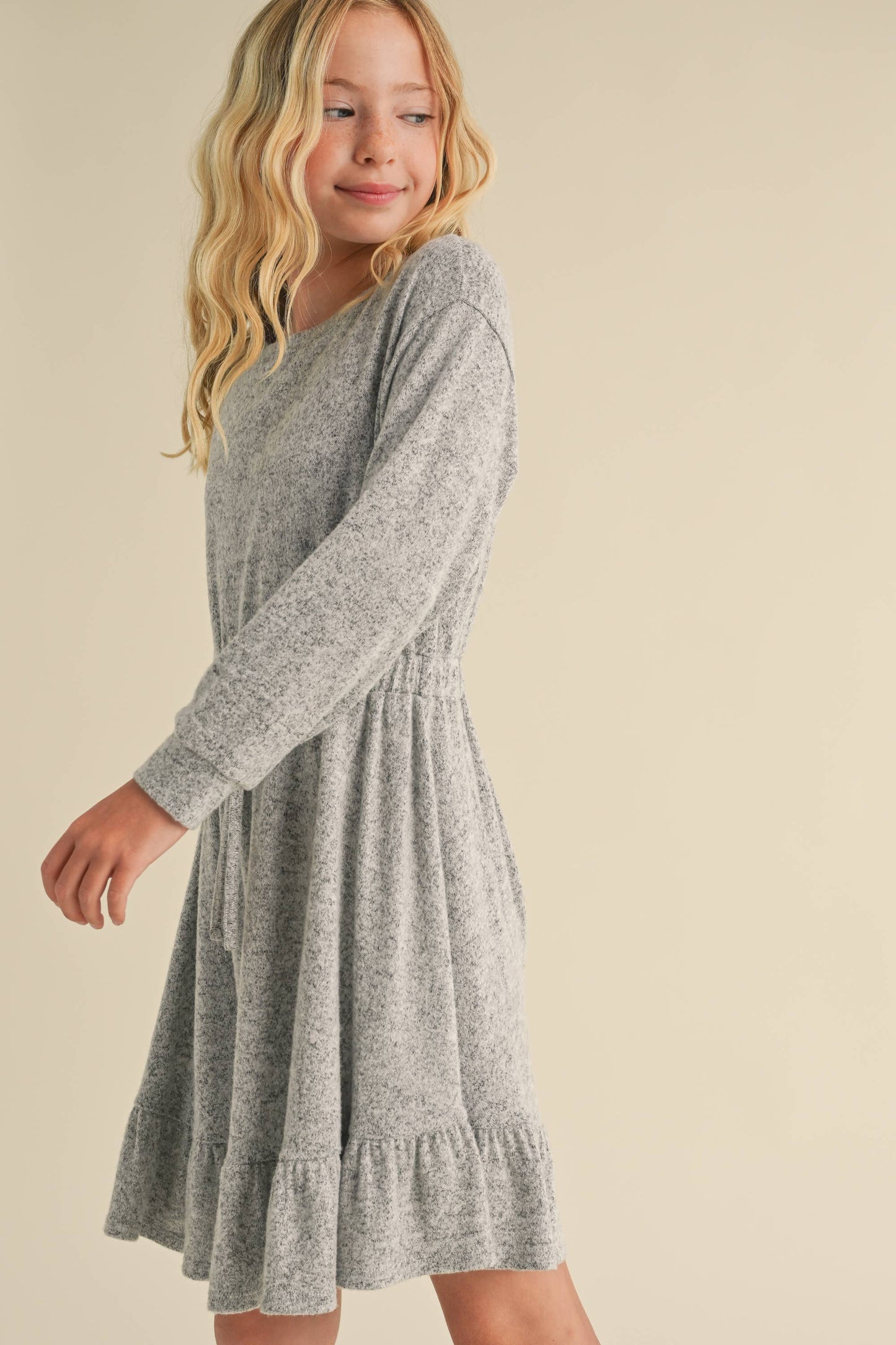 TWEEN GIRLS HACCI LONG SLEEVE DRESS
