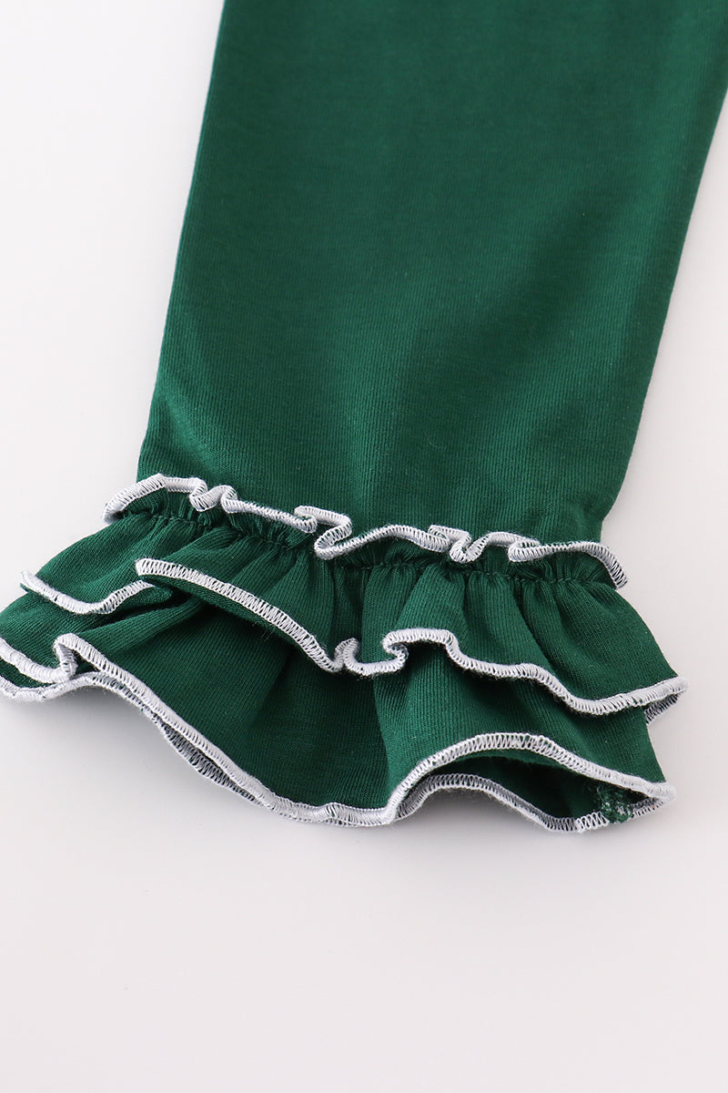 GREEN GINGHAM GIRL RUFFLE SET *Perfect for Monogram*