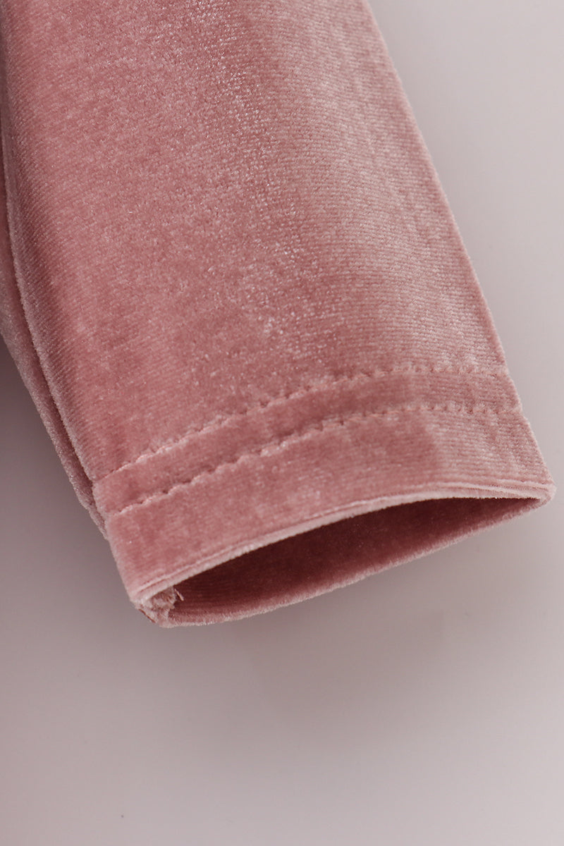 SAND VELVET RUFFLE BUBBLE