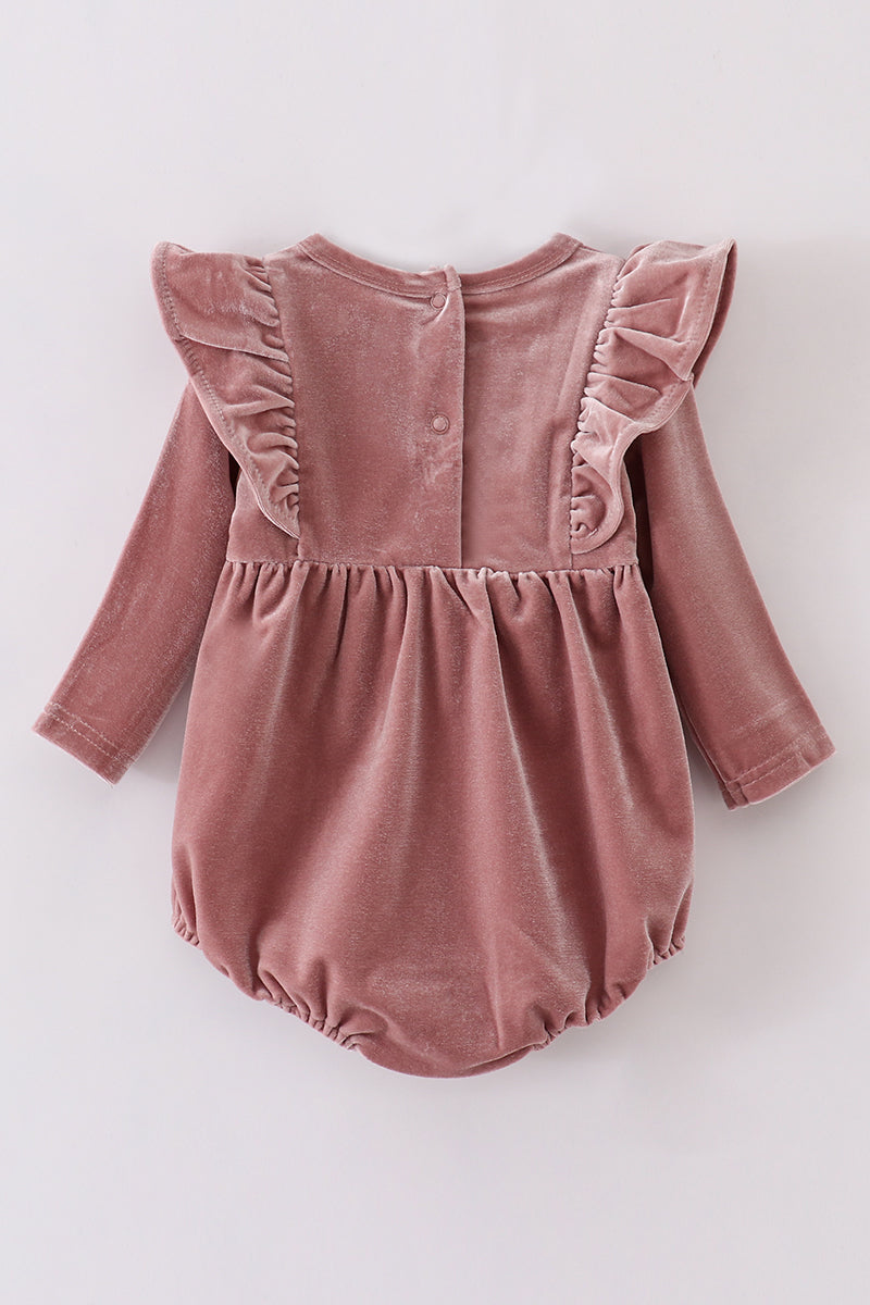 SAND VELVET RUFFLE BUBBLE