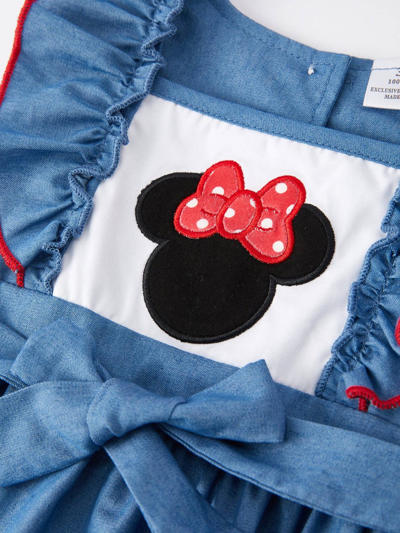 Minnie Applique Flying Sleeve Girls' Romper: