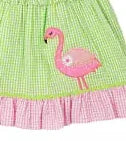 Rare Editions Baby Girls Ruffle Flamingo Appliqué Dress: 18M