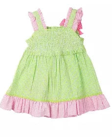 Rare Editions Baby Girls Ruffle Flamingo Appliqué Dress: 18M