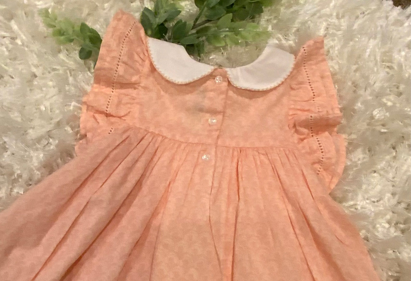 Orange Floral Butterfly Sleeve Dress