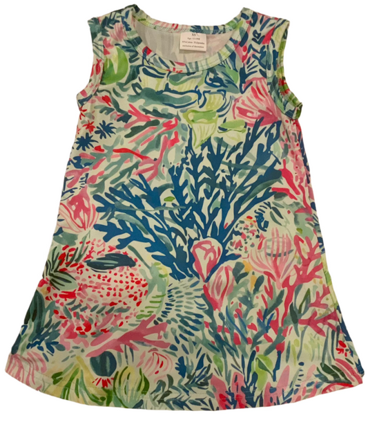 Blue Lily Like Seaweed Dress