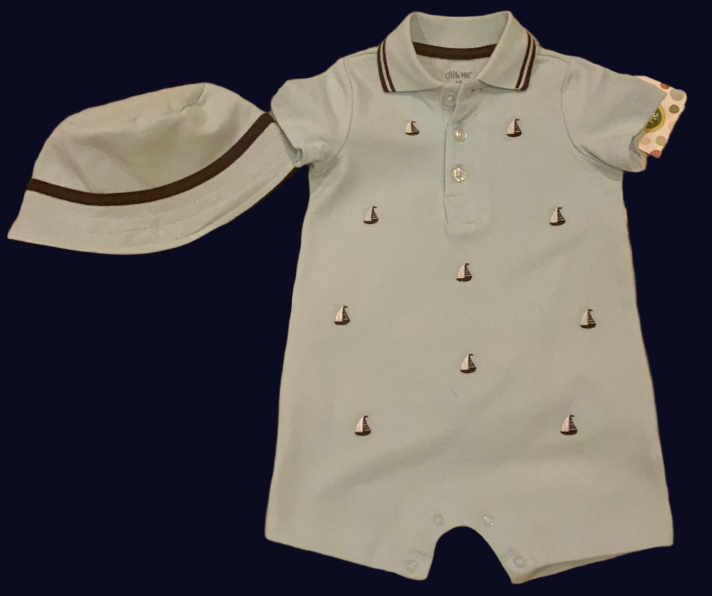 Sailboat Romper and Hat