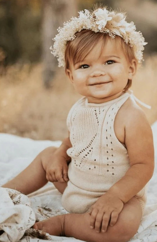 Drake Crochet Halter Romper