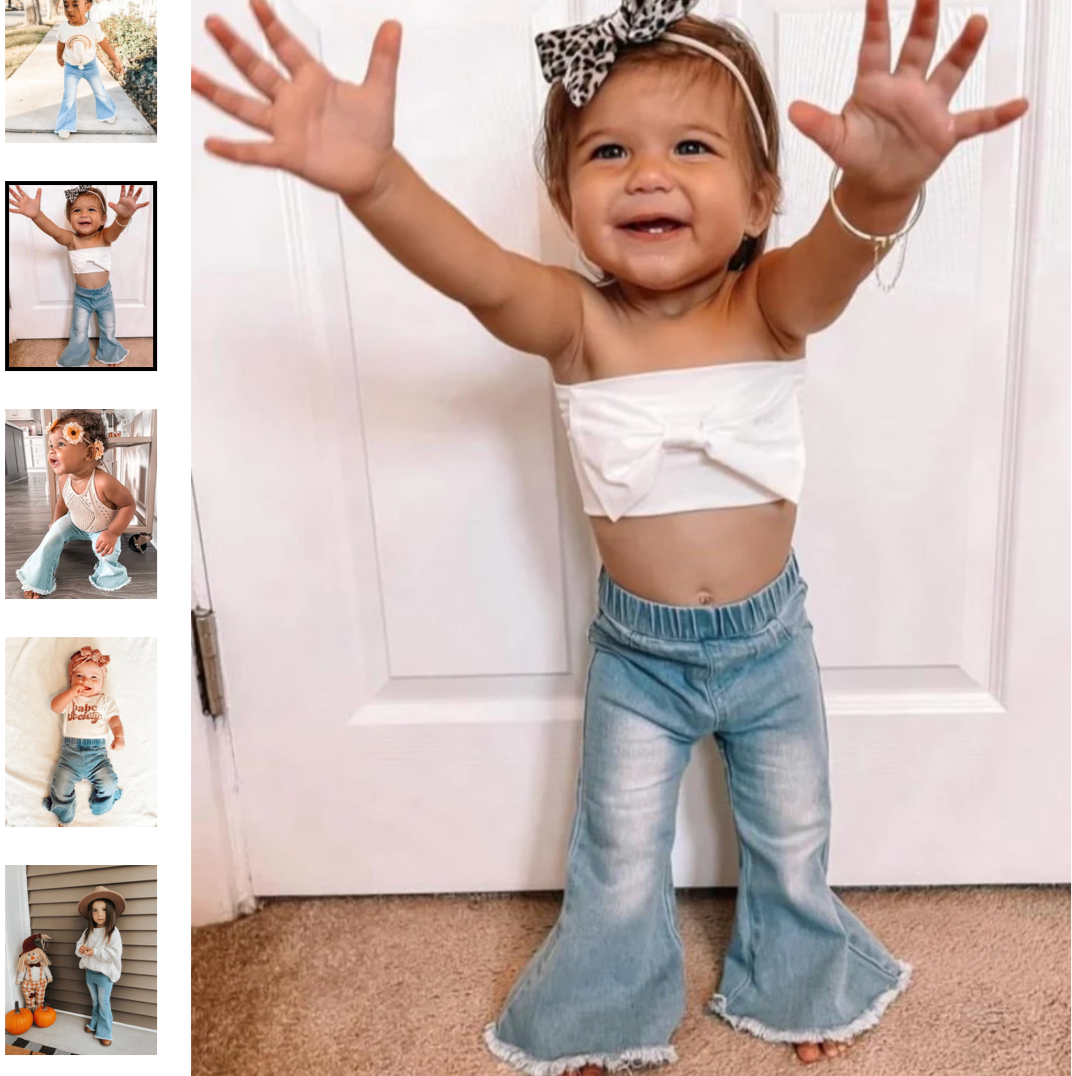 Baby Girl Sophie Denim Bell Bottoms