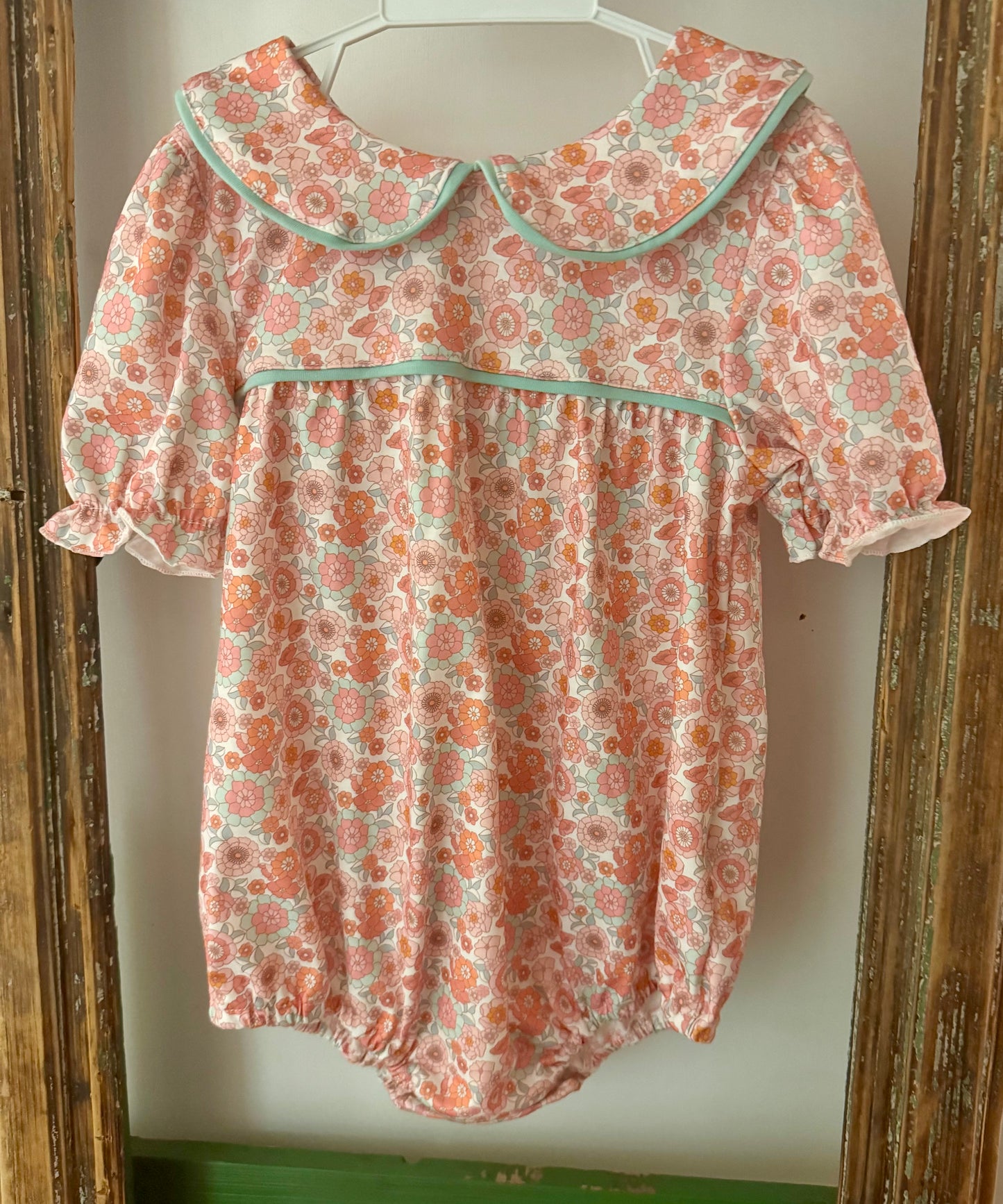 Floral Delight Peter Pan Collar Romper