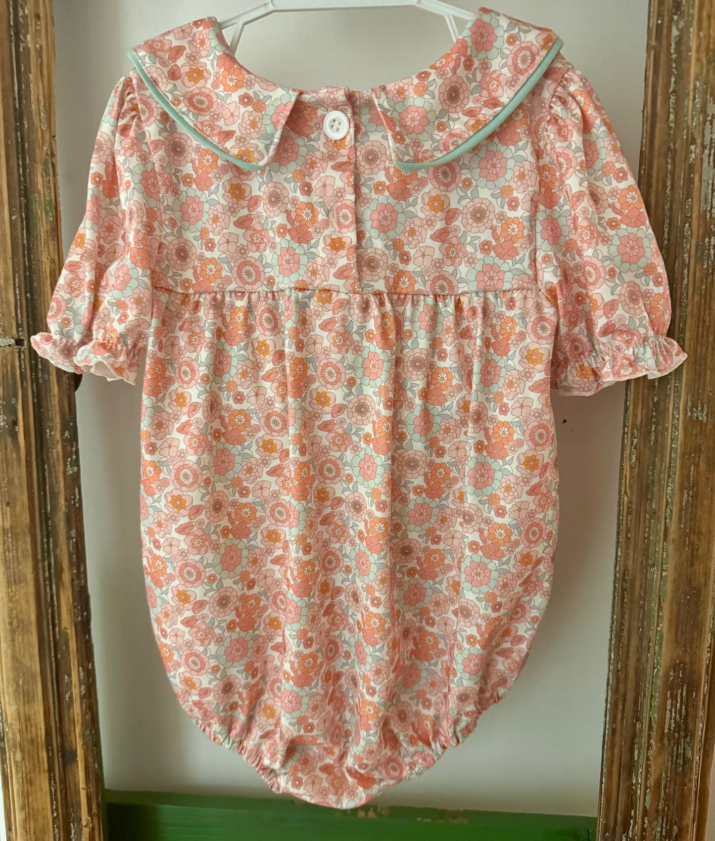 Floral Delight Peter Pan Collar Romper