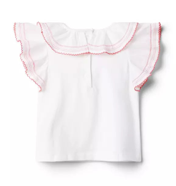 Flutter Sleeve Jersey Top Girls