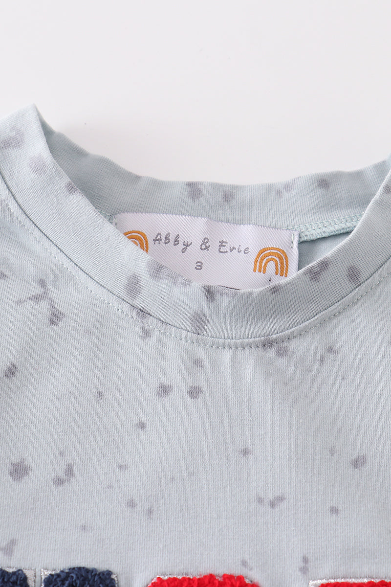 PATRIOTIC USA FRENCH KNOT BOY TOP