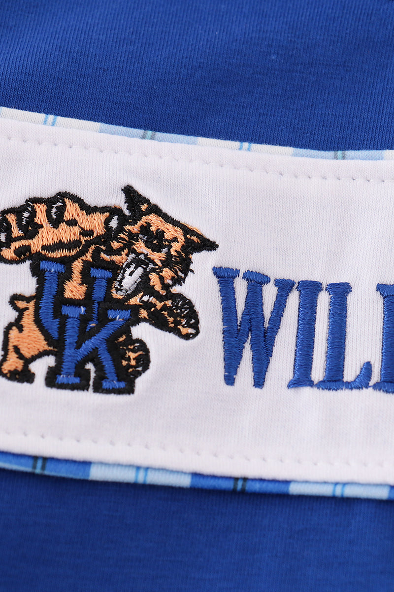 BLUE KY WILDCATS EMBROIDERY BOY SET