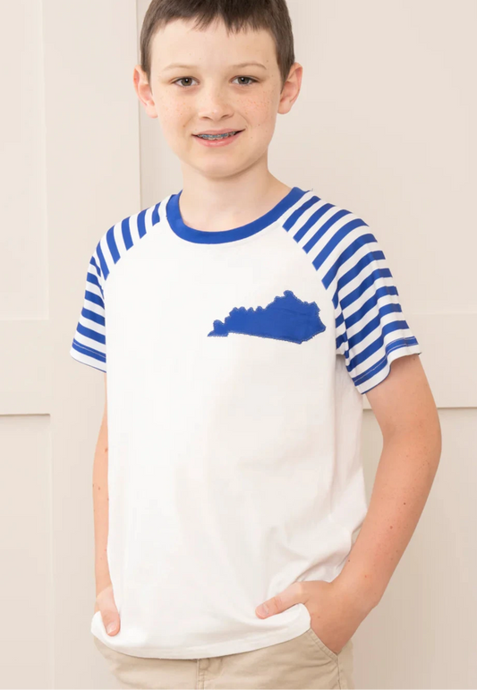 KY Blue Stripe Shirt Size