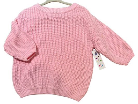 pink little girls sweater (oversized)