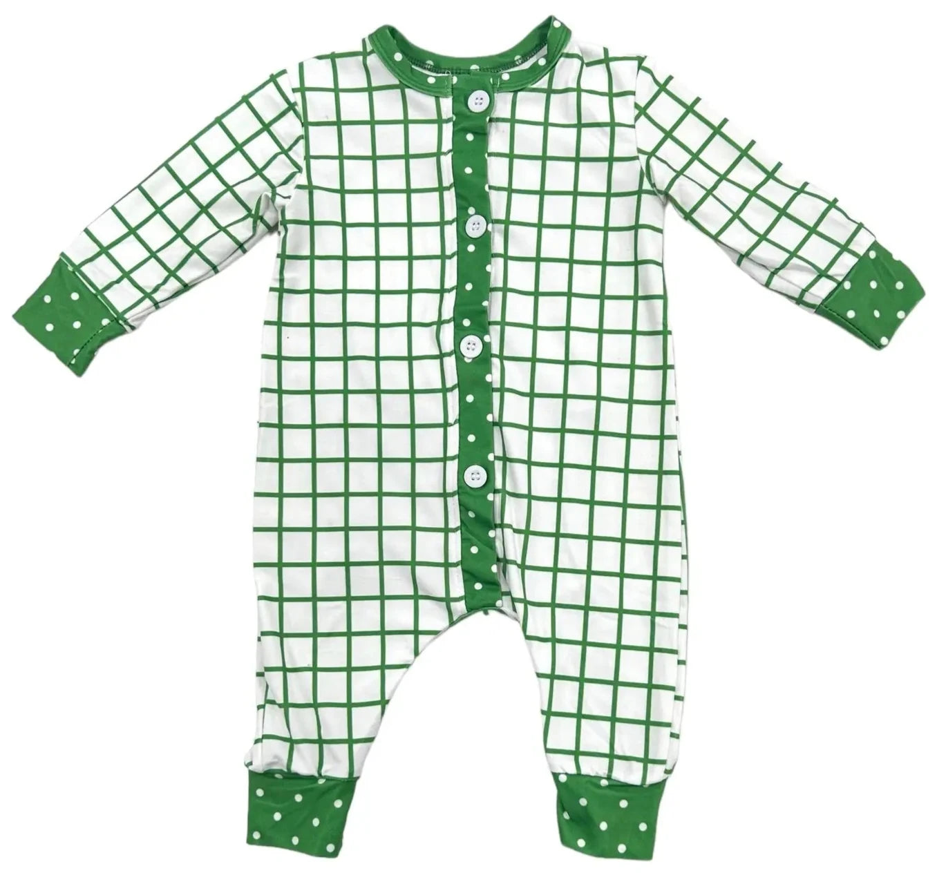 Green and White Butt Flap Sleeper