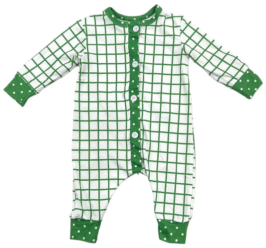 Green and White Butt Flap Sleeper