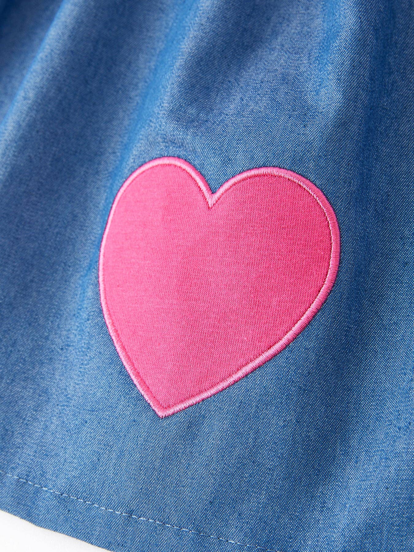 Girls Valentine's Day Heart Applique Outfits Set: