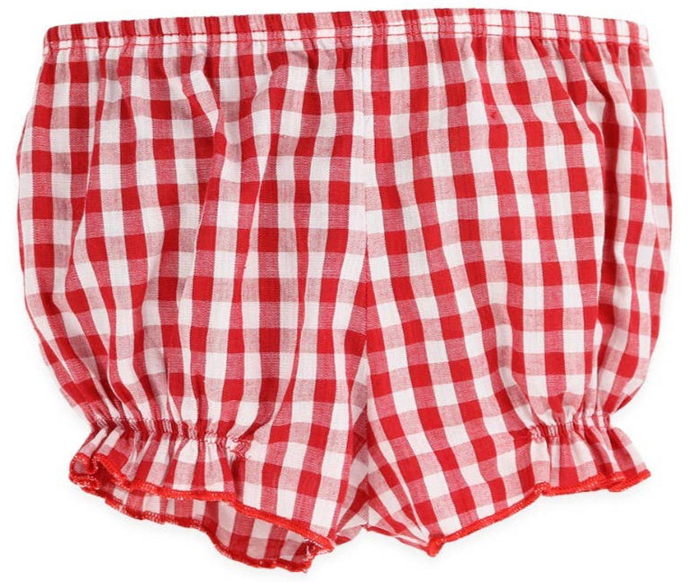 Red Gingham Hand Smocked Dress: Marie Louise Red Gingham