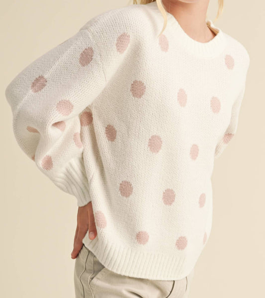 TWEEN GIRLS CREW NECK SWEATER