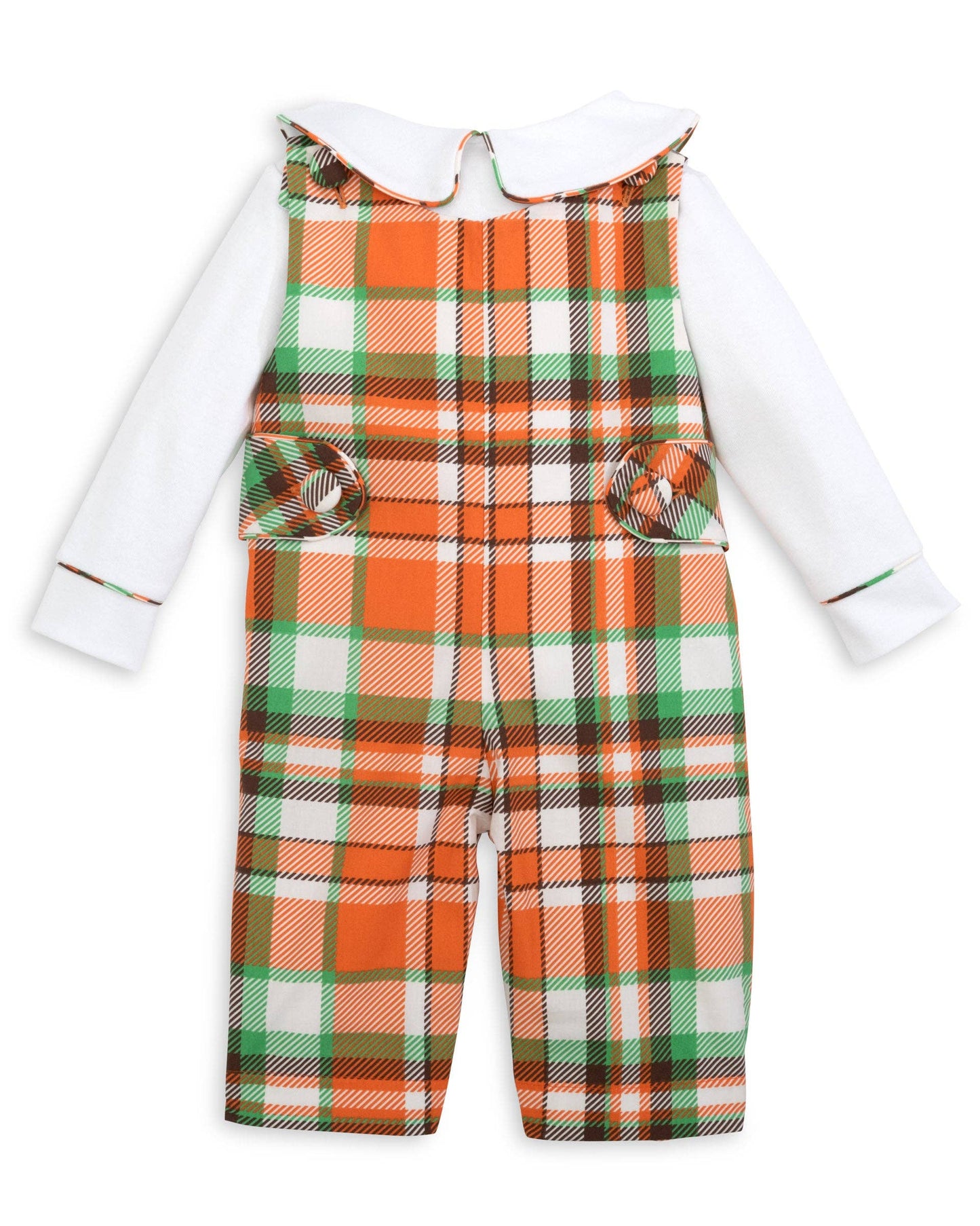 Autumn Plaid Boys Jonjon & Knit Shirt Set
