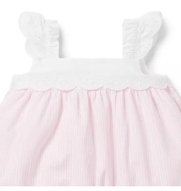 Baby Eyelet Seersucker Romper