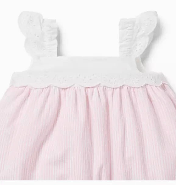 Baby Eyelet Seersucker Romper