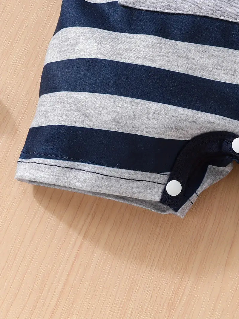 Baby Boys Short Sleeve Romper Set