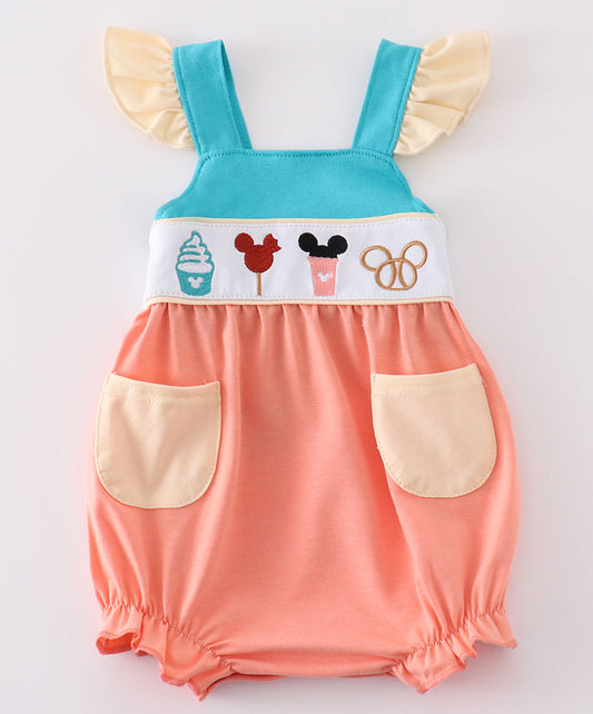 CHARACTER EMBROIDERY GIRL BUBBLE