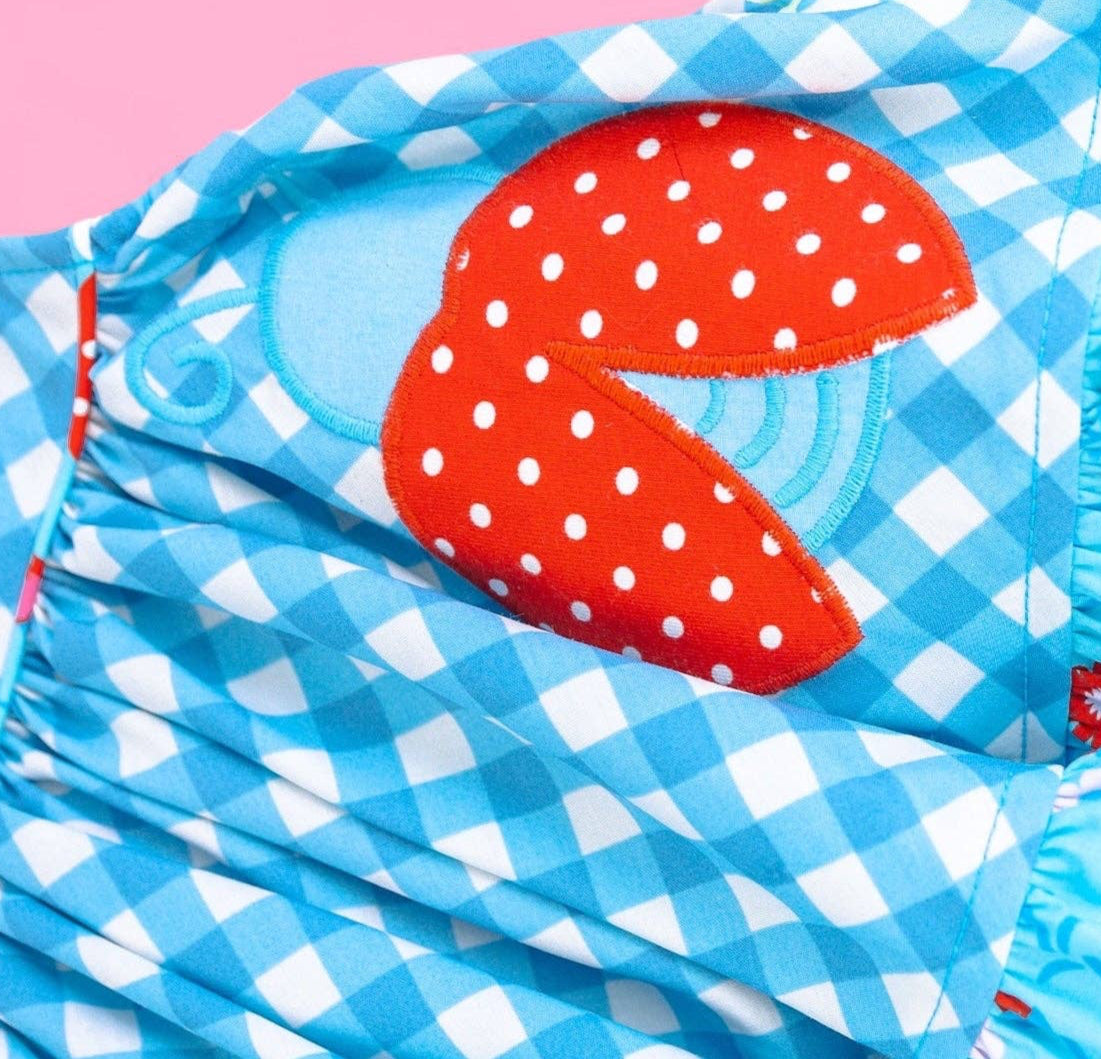 Lady Luck Lady Bug Appliquéd Swing Top & Ruffle Bloomer Set