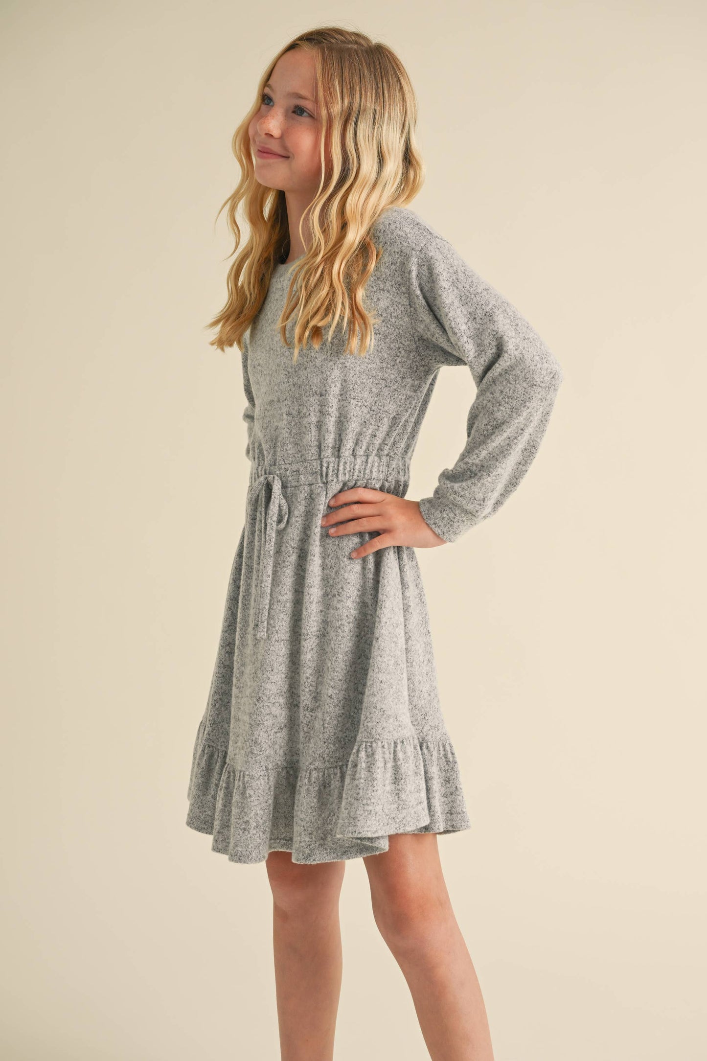TWEEN GIRLS HACCI LONG SLEEVE DRESS