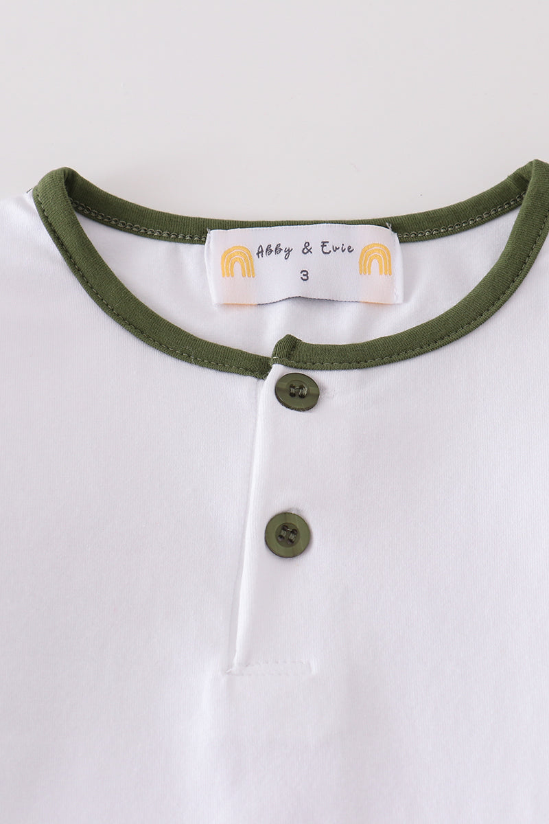 Green plaid girl bubble