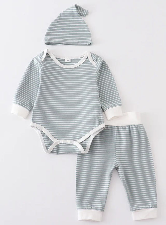 Baby Boy Striped 3 Piece Set 18M