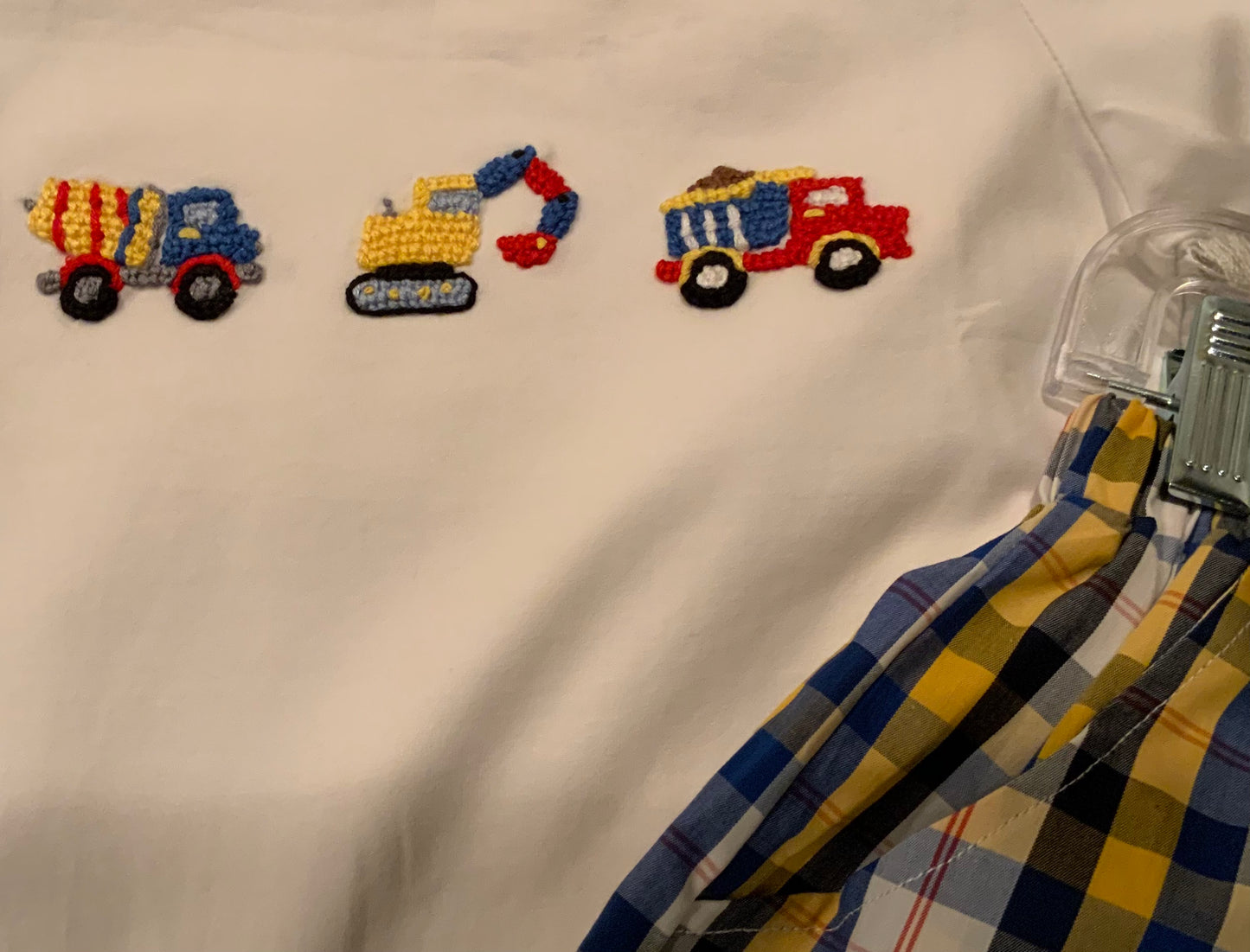 Heavy Equipment French Knot Shirt and Short Set