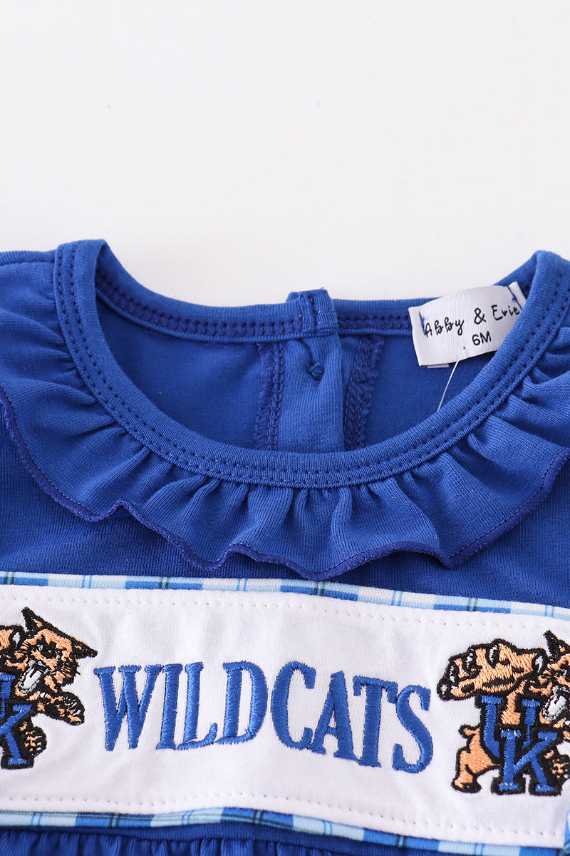 BLUE WILDCATS EMBROIDERY GIRL BUBBLE