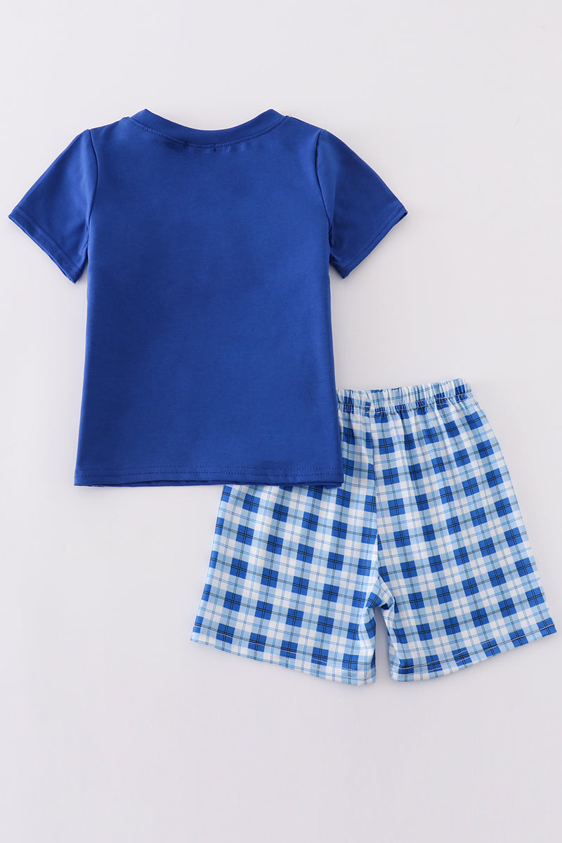 BLUE KY WILDCATS EMBROIDERY BOY SET