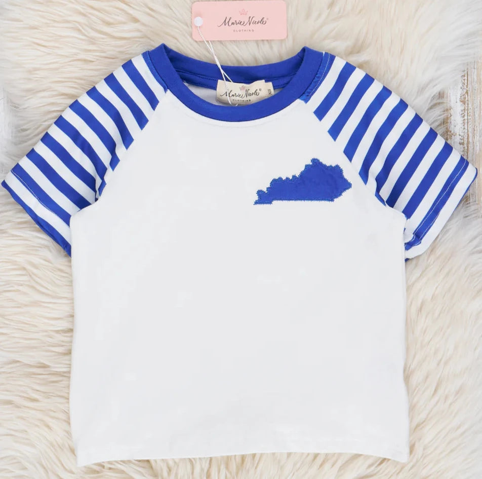 KY Blue Stripe Shirt Size