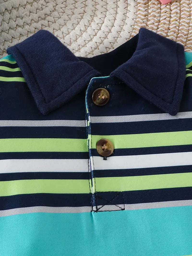 Baby Boys Short Sleeve Romper Set