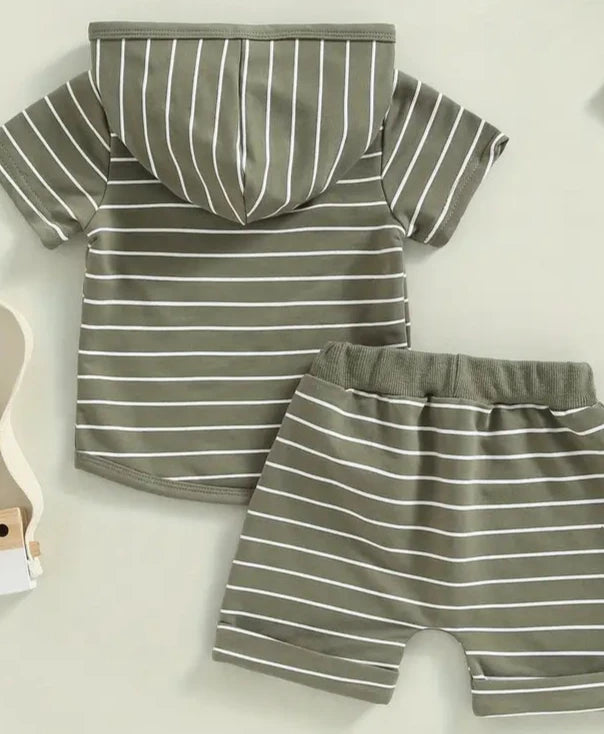 Baby Boys Hooded Sweatshirt and Short Set