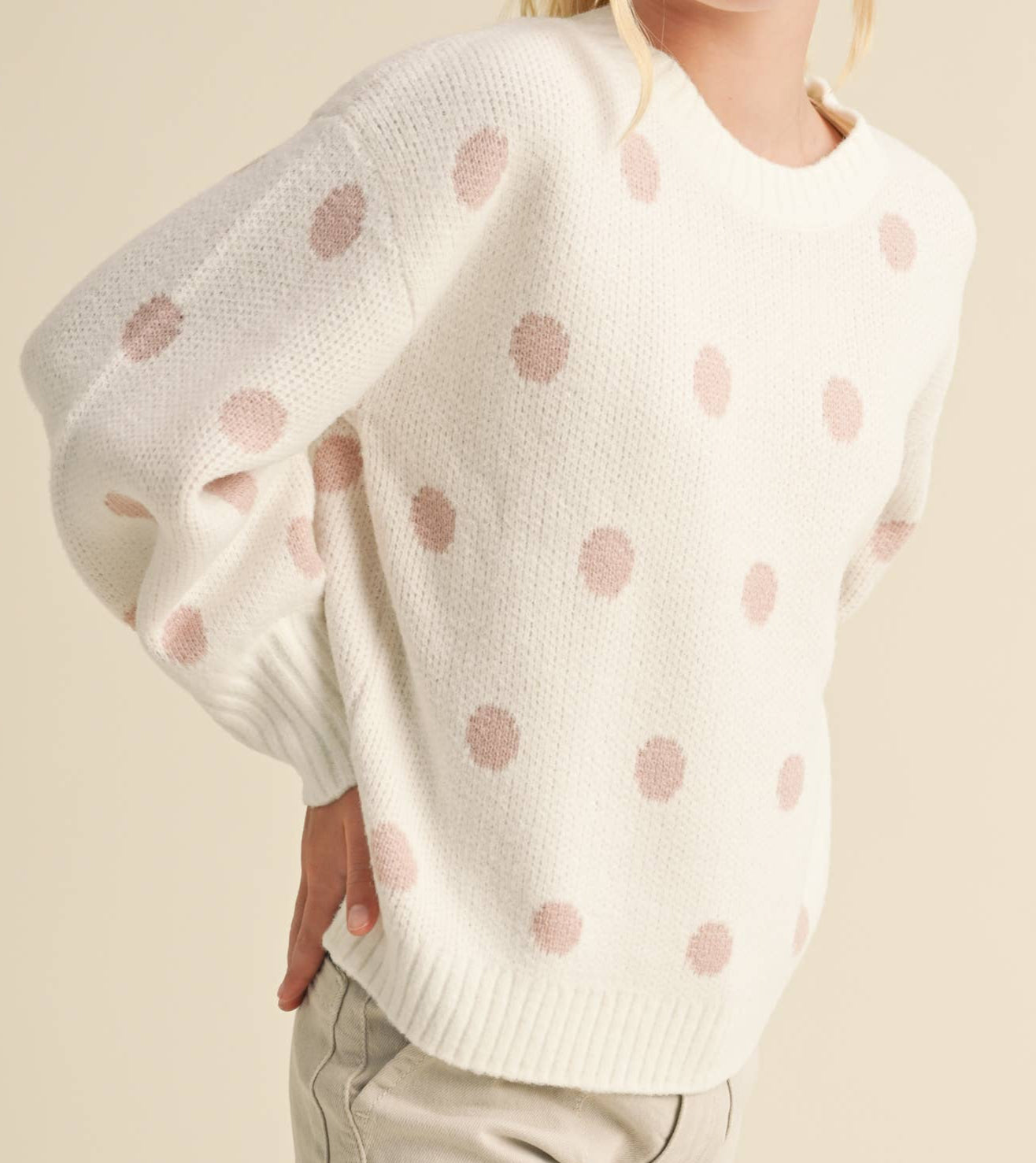 TWEEN GIRLS CREW NECK SWEATER